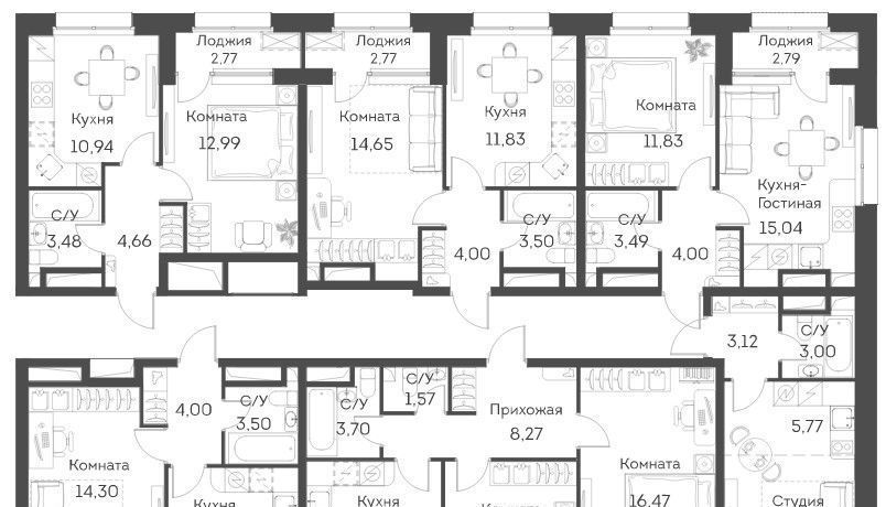 квартира г Москва метро Юго-Восточная метро Нижегородская ЖК Аквилон Бисайд ао, Нижегородский район муниципальный район фото 2