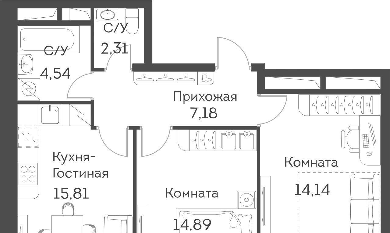 квартира г Москва метро Юго-Восточная метро Нижегородская Нижегородский ЖК Аквилон Бисайд ао, Нижегородский район муниципальный район фото 1