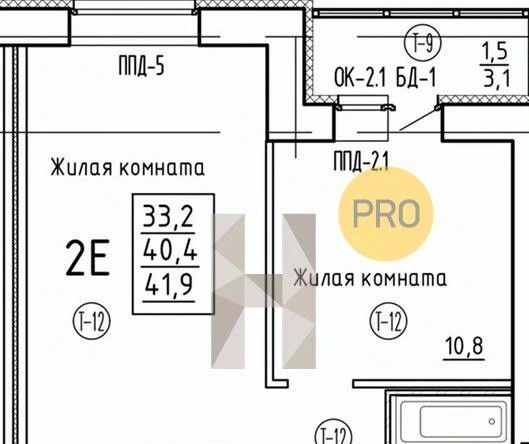 квартира р-н Пензенский с Засечное ЖК «Семейный» с 14, Засечный сельсовет фото 1