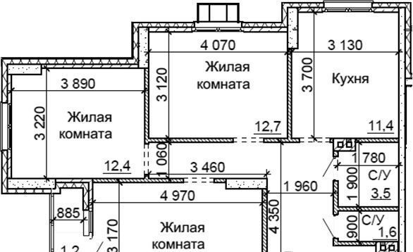 квартира г Новосибирск р-н Калининский Заельцовская Юбилейный ул Столетова 15 фото 1