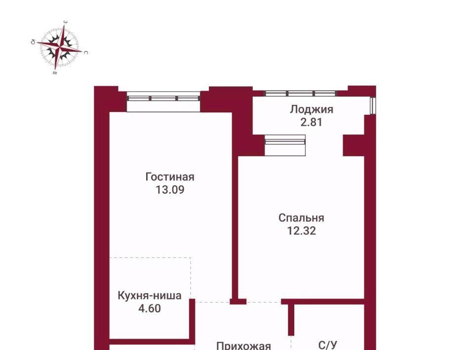 квартира г Новосибирск Маршала Покрышкина ул Державина 50 фото 2