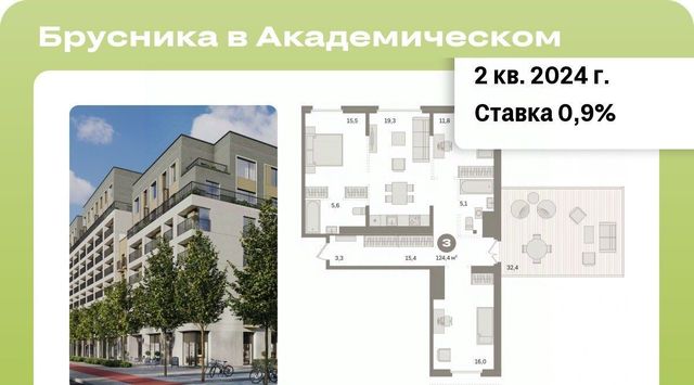 Чкаловская ЖК Брусника в Академическом фото