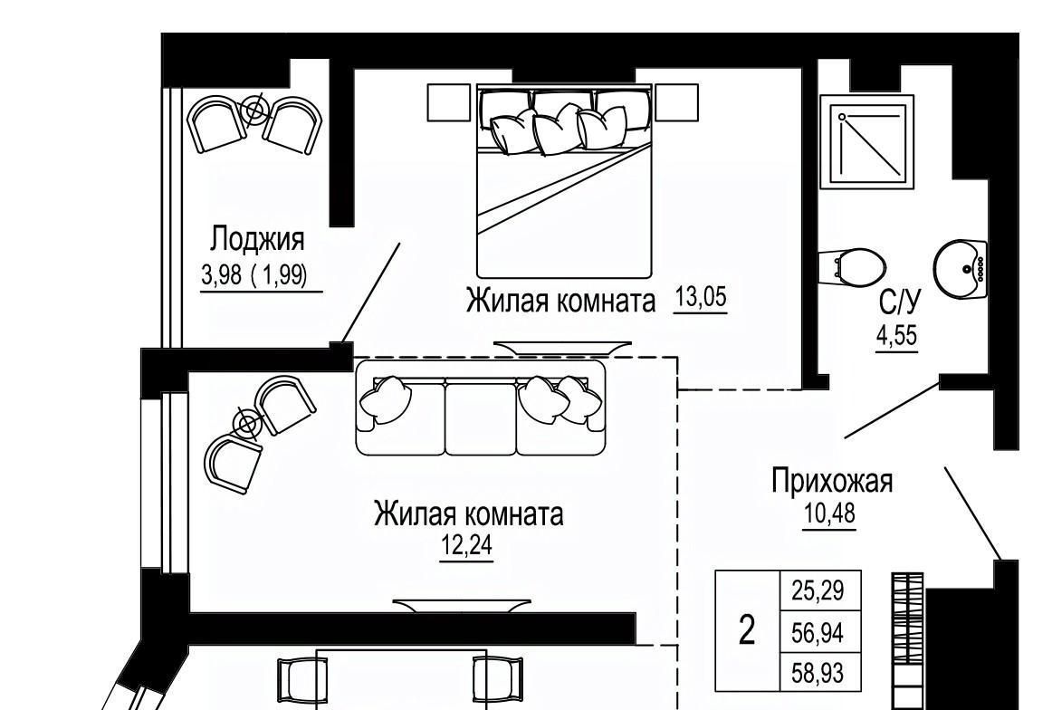 квартира г Ростов-на-Дону р-н Железнодорожный ул Привокзальная 3в фото 1