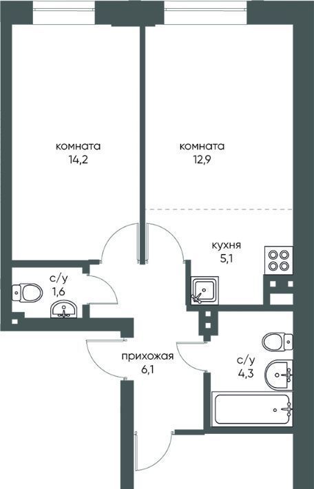 квартира г Новосибирск р-н Дзержинский Золотая Нива ул Коминтерна 1с фото 1