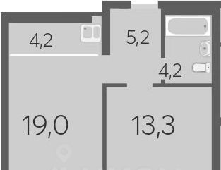 квартира г Новосибирск Октябрьская ул Шевченко 19/1к 2 фото 1