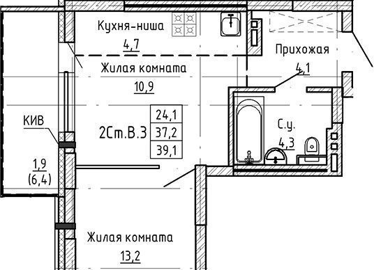 квартира г Новосибирск р-н Заельцовский Заельцовская ул Ляпидевского 5 фото 1