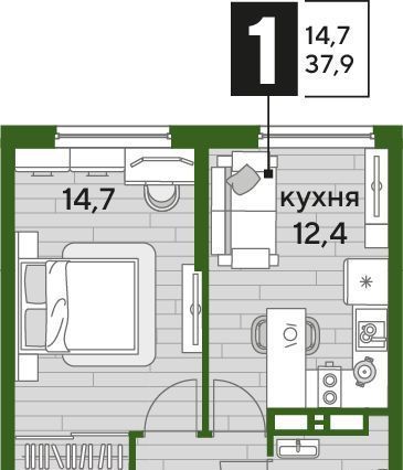 квартира г Краснодар р-н Прикубанский ул им. Анны Ахматовой фото 1