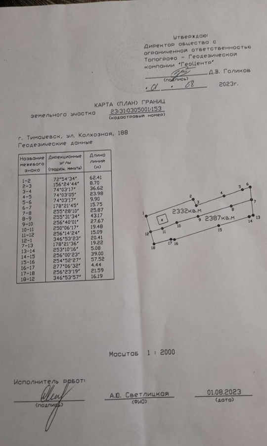 земля р-н Тимашевский г Тимашевск ул Колхозная Тимашевское городское поселение фото 2