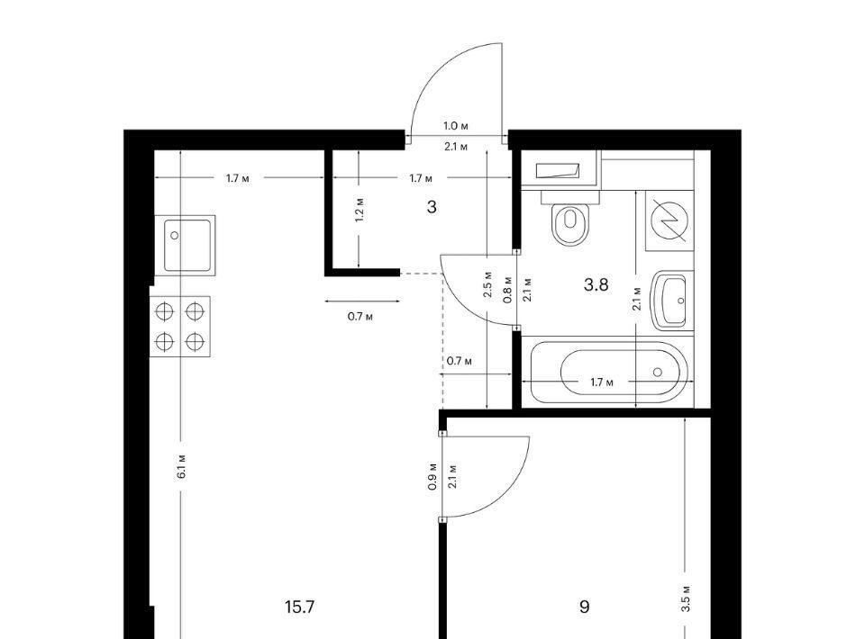 квартира г Москва метро Окружная Большая Академическая 85 к 3. 3 фото 1