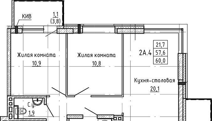 квартира г Новосибирск р-н Заельцовский Заельцовская ул Ляпидевского 5 фото 1