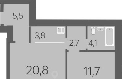 квартира г Новосибирск Октябрьская ул Шевченко 19/1к 2 фото 1