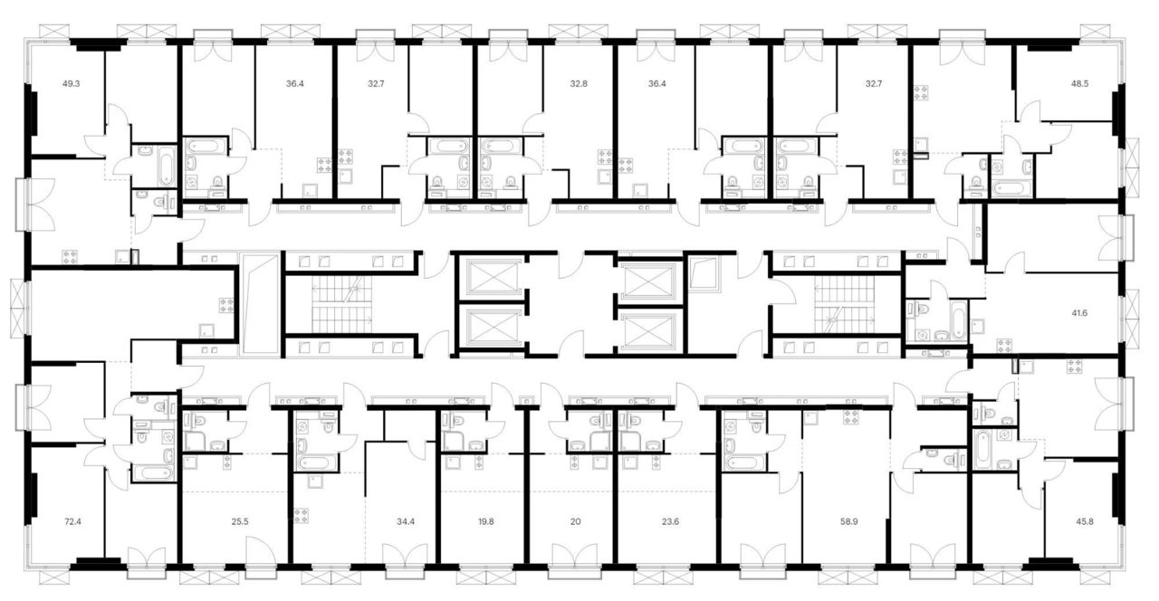 квартира г Москва метро Бутырская ЖК Руставели 14 к 2. 8 фото 2