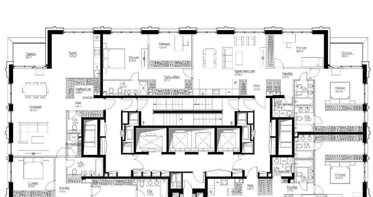 квартира г Москва метро Павелецкая ул Дубининская 59к/2 фото 2