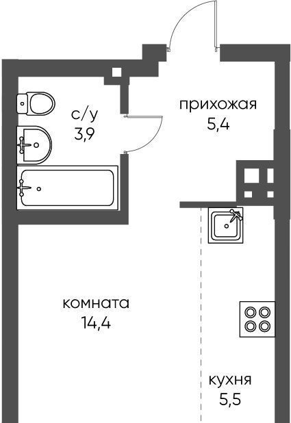 квартира г Новосибирск р-н Дзержинский Золотая Нива ул Коминтерна 1с фото 1