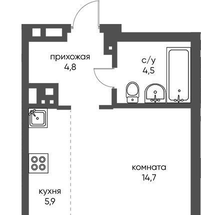 квартира г Новосибирск р-н Дзержинский Золотая Нива ул Коминтерна 1с фото 1