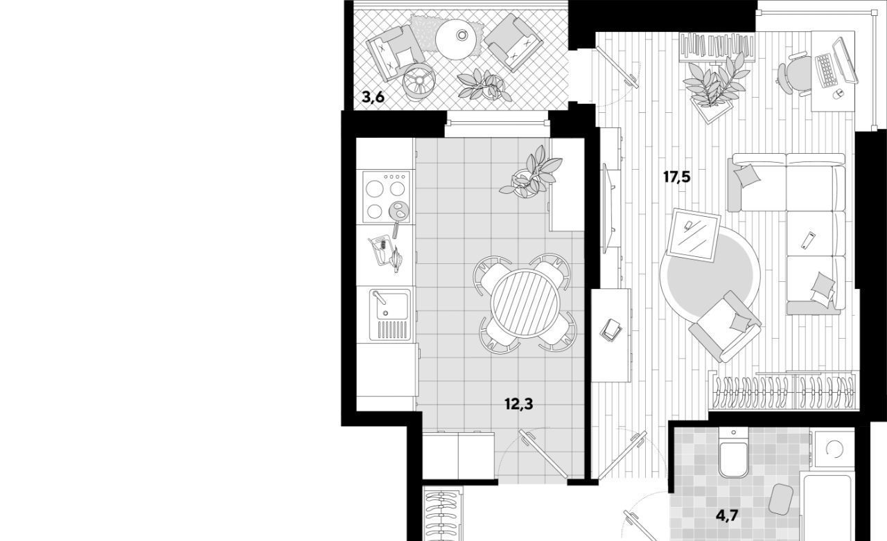 квартира г Краснодар р-н Прикубанский ул им. Константина Гондаря 103 фото 2