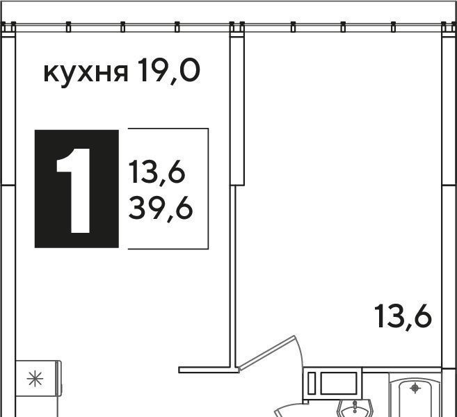 квартира г Краснодар р-н Прикубанский ул им. Константина Гондаря 8к/6 ЖК Самолёт-6 фото 2