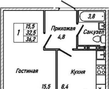 квартира р-н Новосибирский рп Краснообск ЖК Родина Площадь Маркса фото 1