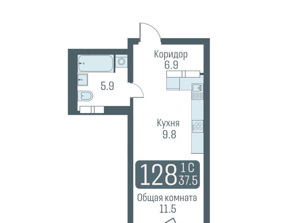 квартира г Новосибирск Студенческая ул Немировича-Данченко 145с/1 фото 1