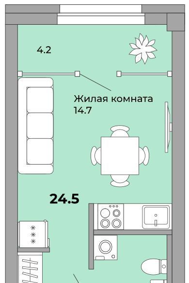 квартира г Екатеринбург Уралмаш ул Орловская фото 1