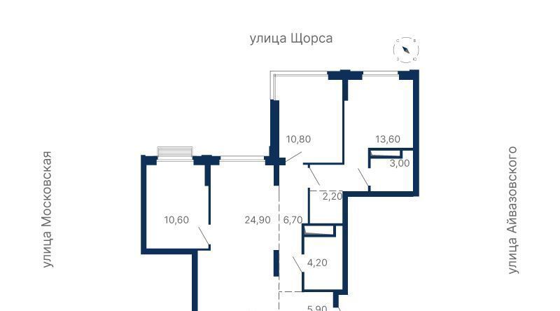 квартира г Екатеринбург Чкаловская Южный ЖК «Парк Столиц» жилрайон фото 1