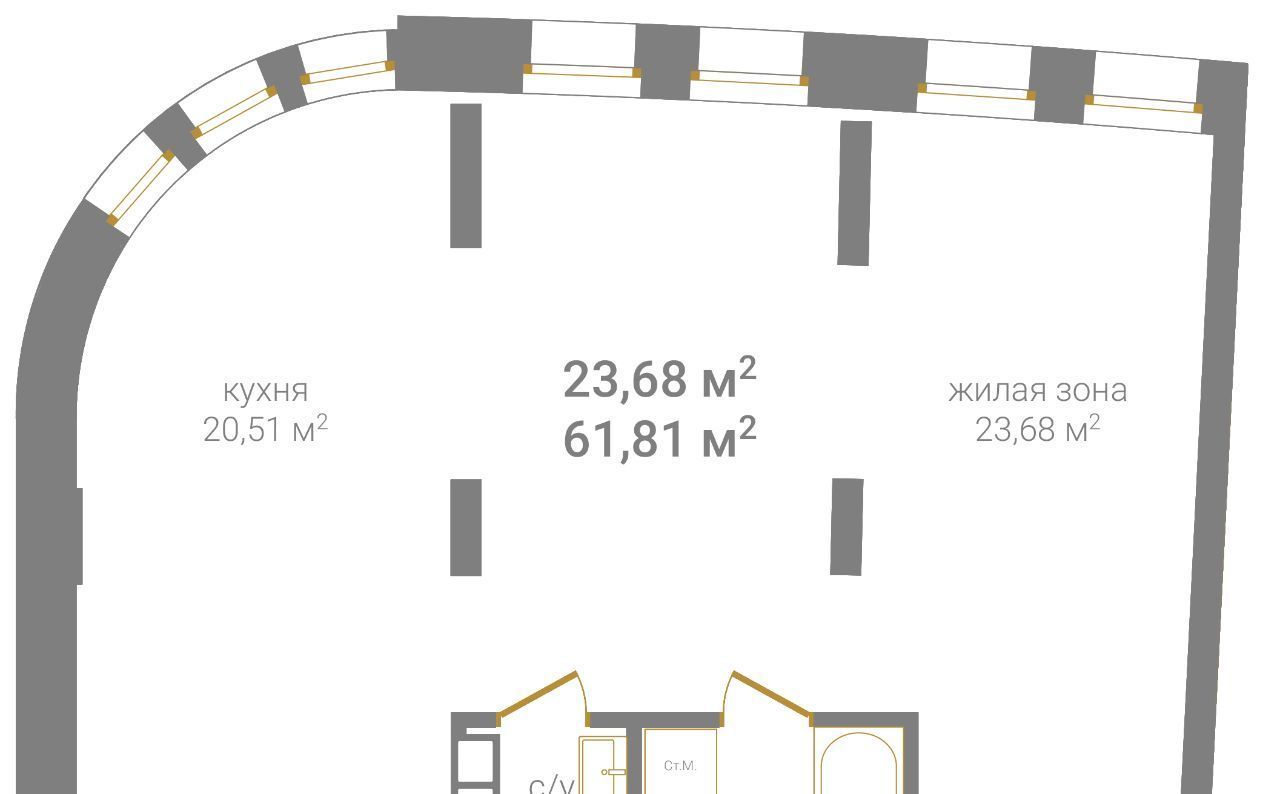 квартира г Нижний Новгород Горьковская ул Барминская фото 2