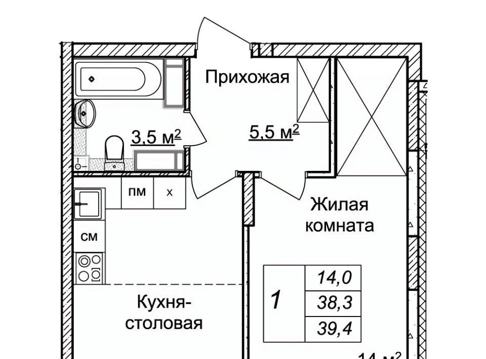 квартира г Нижний Новгород Горьковская ЖК «Новая Кузнечиха» 8 фото 1