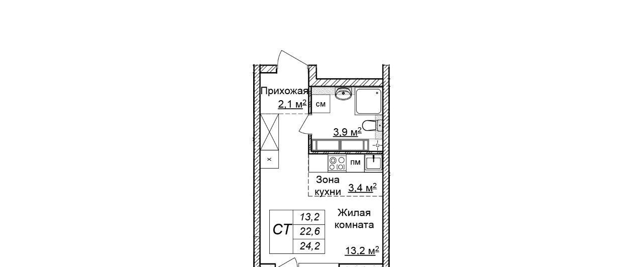 квартира г Нижний Новгород Горьковская ЖК «Новая Кузнечиха» 4 фото 1