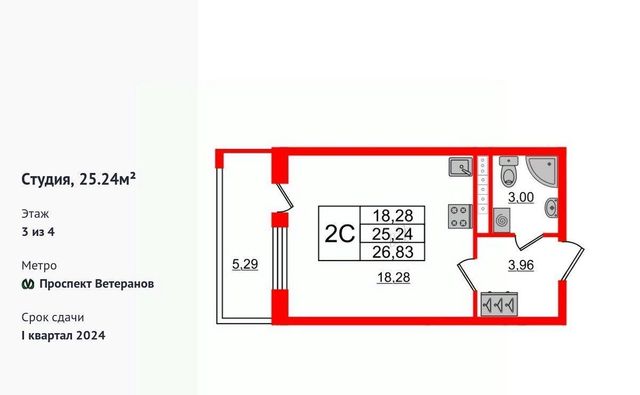 метро Проспект Ветеранов ул Новосергиевская 1к/2 фото