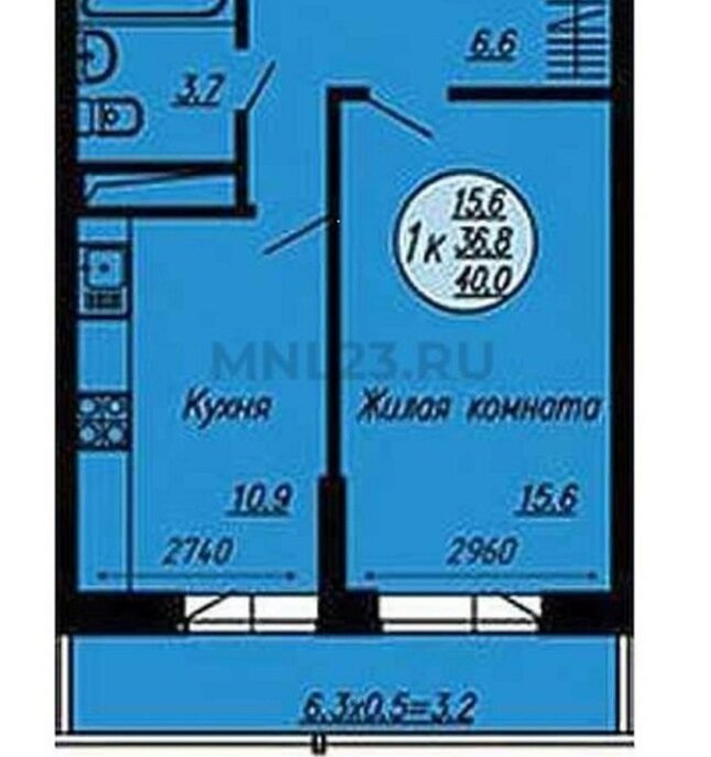 квартира г Краснодар р-н Прикубанский ул им. Героя Яцкова И.В. 1/10 фото 9