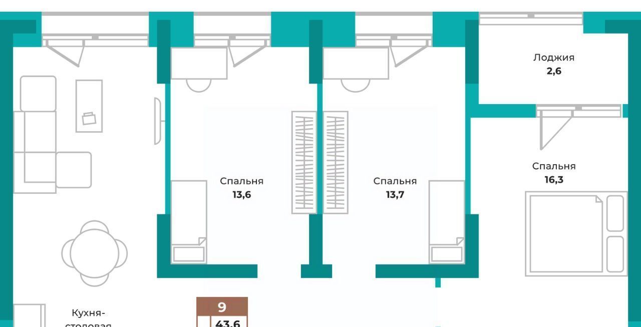 квартира г Симферополь р-н Киевский ул Воровского 32 фото 1