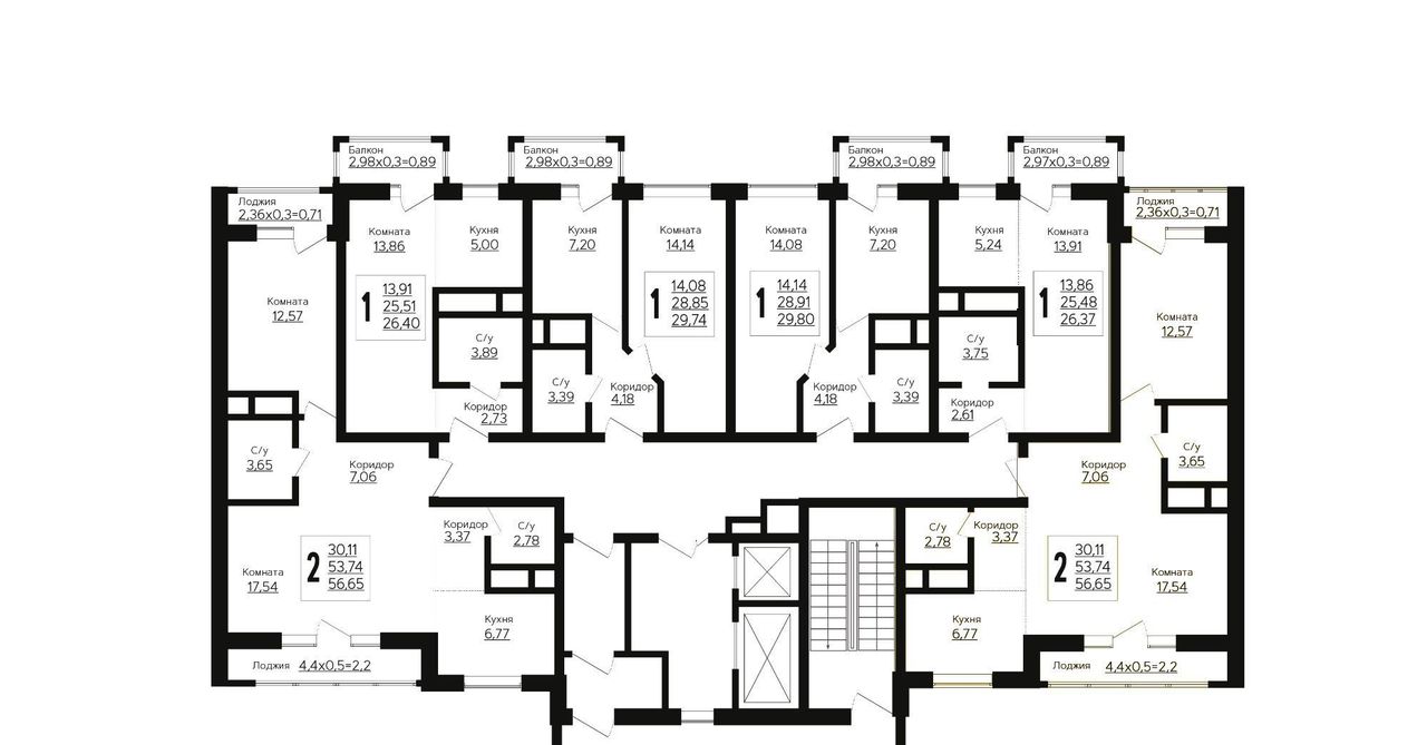 квартира г Краснодар р-н Прикубанский ул 3-я Трудовая 1/7 фото 2