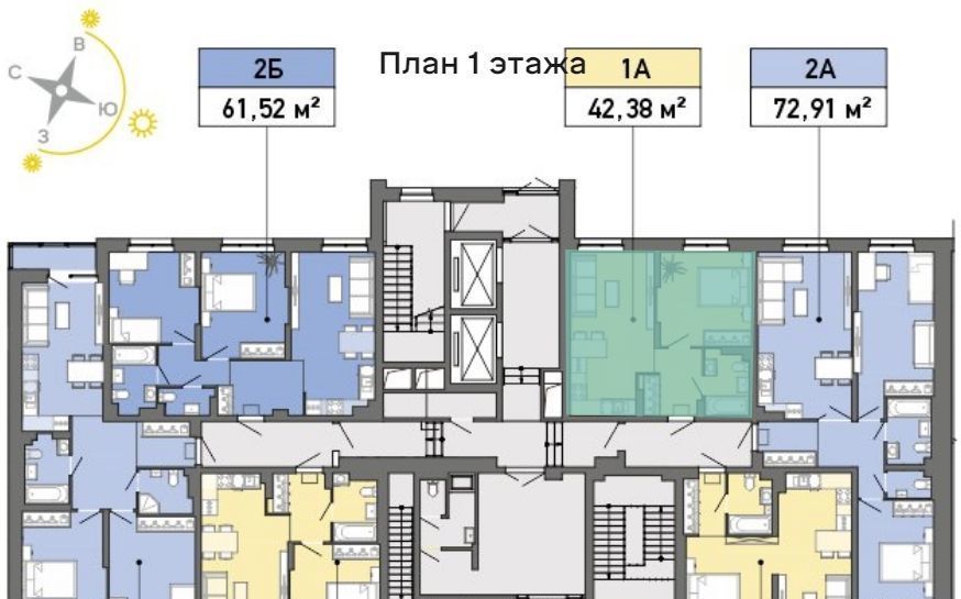 квартира г Екатеринбург Ботаническая Уктус ЖК «Просторы» жилрайон фото 2