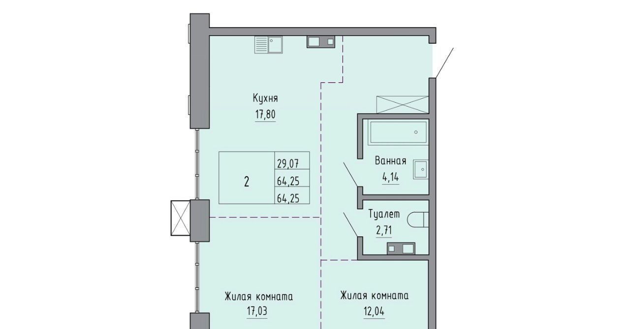 квартира г Хабаровск р-н Индустриальный ул Шеронова 20 фото 1