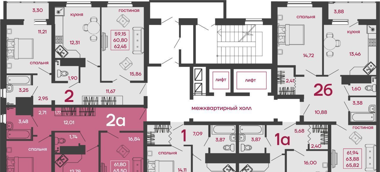 квартира г Пенза р-н Октябрьский ул Комсомольская 24 фото 2