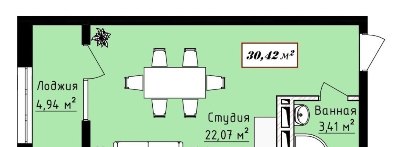 квартира г Махачкала р-н Ленинский туп Али Алиева 1-й 3 фото 1