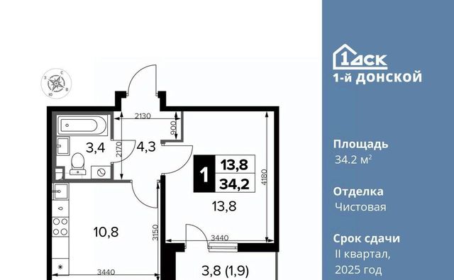 городской округ Ленинский д Сапроново Домодедовская, 1-й Донской жилой комплекс фото