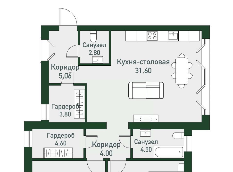 квартира р-н Сосновский п Западный р-н мкр Привилегия Кременкульское с/пос фото 1