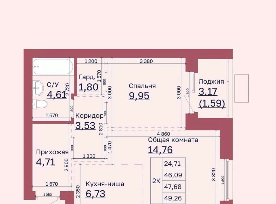 квартира г Барнаул р-н Центральный ул Гоголя 52 фото 1