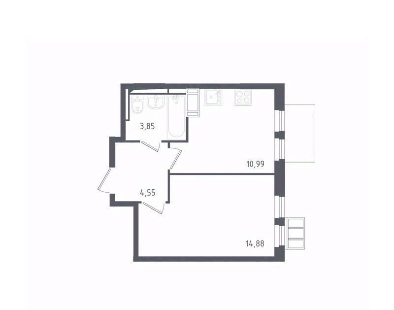 квартира г Видное ЖК Горки Парк к 3. 1, Домодедовская фото 1