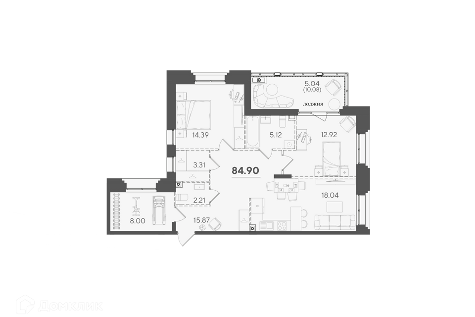 квартира г Казань р-н Кировский Адмиралтейская слобода ул Большая 62 фото 1