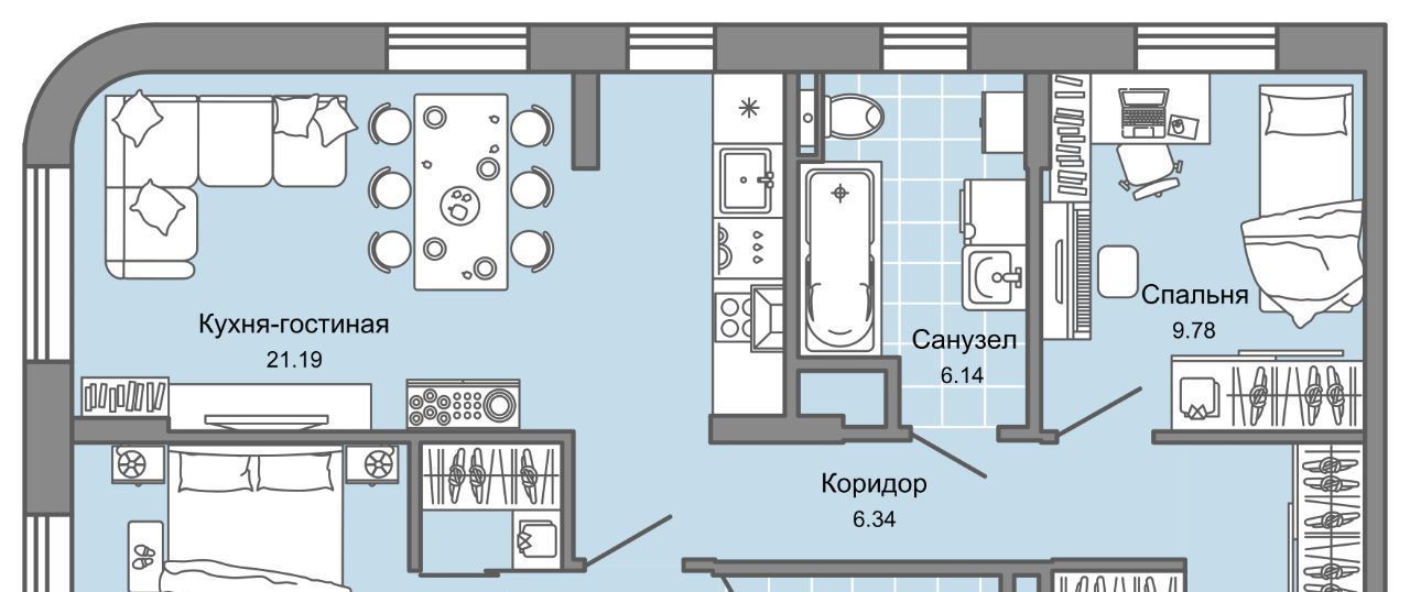 квартира г Екатеринбург п Широкая Речка Академический Чкаловская фото 1