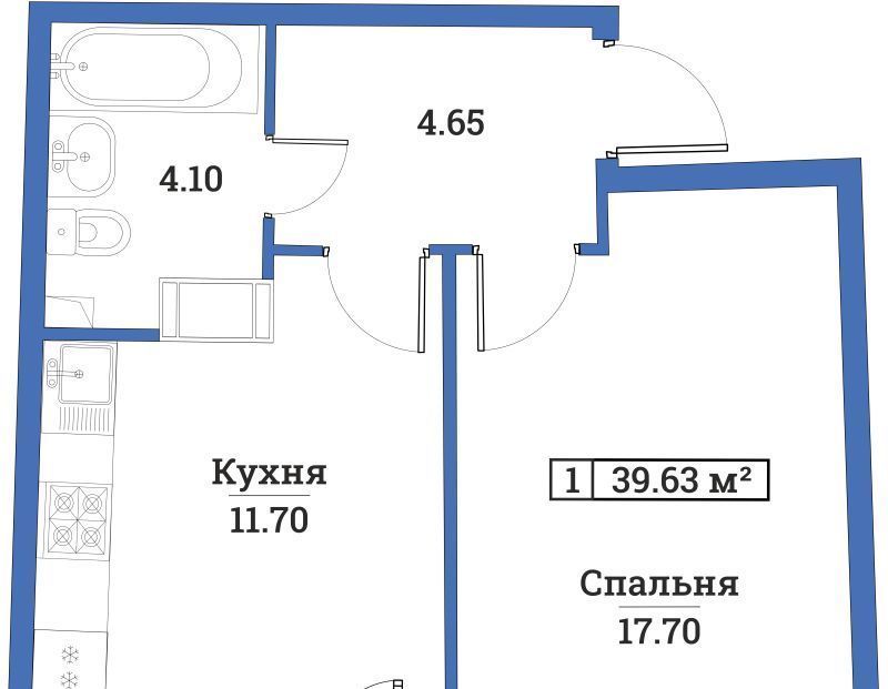 квартира р-н Всеволожский г Мурино пр-кт Авиаторов Балтики 25 Девяткино фото 1