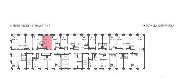 квартира г Москва метро Калужская ул Профсоюзная 84 40-й кв-л, Обручева 30 жилой комплекс, к 1 фото 1