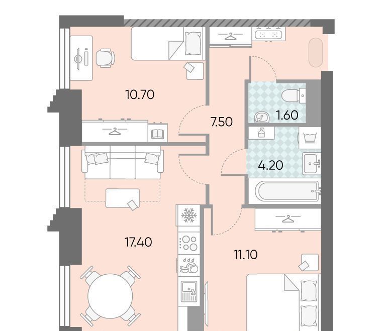 квартира г Москва метро Калужская ул Профсоюзная 84 40-й кв-л, Обручева 30 жилой комплекс, к 1 фото 1