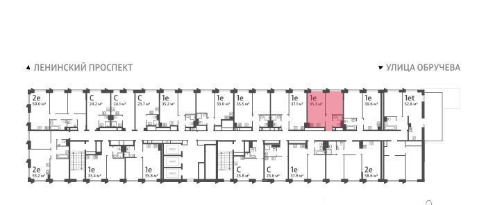 квартира г Москва метро Калужская ул Профсоюзная 84 40-й кв-л, Обручева 30 жилой комплекс, к 1 фото 2