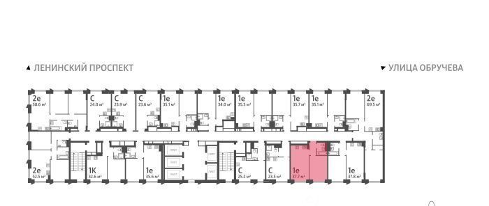 квартира г Москва метро Калужская ул Профсоюзная 84 40-й кв-л, Обручева 30 жилой комплекс, к 1 фото 2