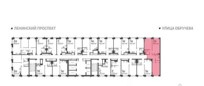 квартира г Москва метро Калужская ул Профсоюзная 84 40-й кв-л, Обручева 30 жилой комплекс, к 1 фото 2