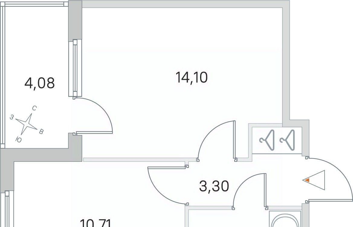 квартира г Санкт-Петербург метро Проспект Ветеранов пр-кт Будённого 26к/4 фото 1