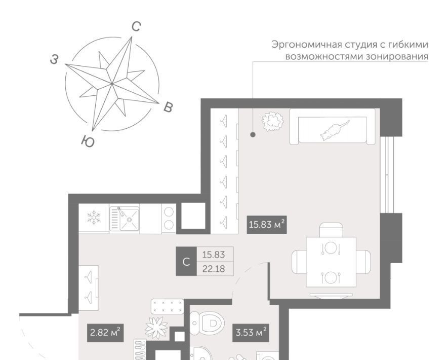 квартира г Санкт-Петербург Черная Речка ул Матроса Железняка 4 фото 1